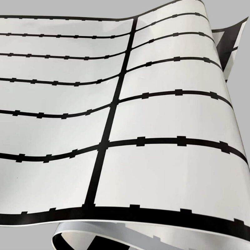 Panel trasero de rejilla negra blanca